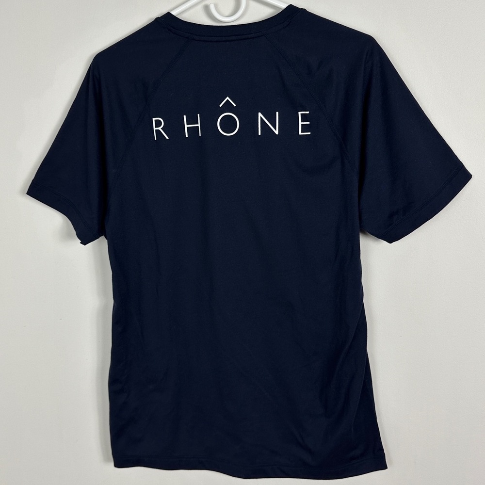 Rhone Navy Blue Mens Reign Short Sleeve Crew Neck‎ T-Shirt Size Medium Tee 10004